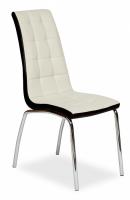 Стул ALESSI ( mod.36 ) металл/экокожа, 42 х 65 х 101 х 49 см, слоновая кость/темно-коричневый (окантовка)/хром (Поставляется только по 4 шт. фото Стул ALESSI ( mod.36 ) металл/экокожа, 42 х 65 х 101 х 49 см, слоновая кость/темно-коричневый (окантовка)/хром (Поставляется только по 4 шт.. Фото №1