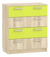 Акварель НМ 013.71-01 М Комод Лайм/Дуб сонома, Дуб Сонома