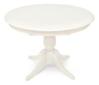 Стол обеденный LEONARDO (Леонардо) дерево гевея/мдф, 1067x1067+457x760, pure white (402) фото Стол обеденный LEONARDO (Леонардо) дерево гевея/мдф, 1067x1067+457x760, pure white (402). Фото №1