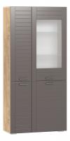 Шкаф комбинированный  Livorno  НМ 011.48, Софт Графит, Дуб Бунратти фото Шкаф комбинированный  Livorno  НМ 011.48, Софт Графит, Дуб Бунратти. Фото №1