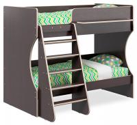 Кровать двухъярусная Р434 Капризун 3, древесина коричневая светлая дуб. Фото №1