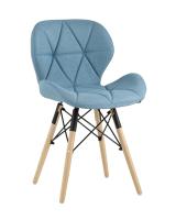 Стул Бон рогожка голубой. Фото №1