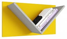 Полка навесная Polini Kids Mirum, желтый. Фото