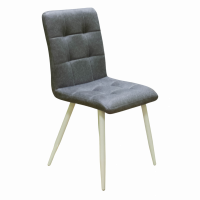 Стул Доби (Каркас (белый 9016 матовый) тк. коллекции Safari серый 018)