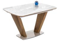 Стол Петир дуб монтана / белый фото Стол Петир дуб монтана / белый