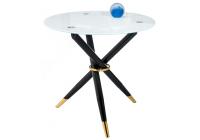 Стол стеклянный Rock white / black фото Стол стеклянный Rock white / black. Фото №1