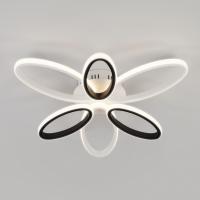 Потолочная люстра Eurosvet Blade 90137/6 белый/чёрный 65W. Фото №1