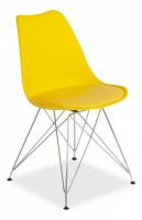 Стул TULIP IRON CHAIR (mod.EC-123) металл/пластик, 54,5*48*83,5см, желтый (поставляется по 4 шт) фото Стул TULIP IRON CHAIR (mod.EC-123) металл/пластик, 54,5*48*83,5см, желтый (поставляется по 4 шт). Фото №1