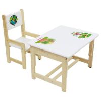 Набор учебный Polini kids Eco 400 SM, белый фото Набор учебный Polini kids Eco 400 SM, белый. Фото №1