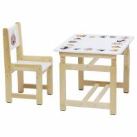 Набор учебный Polini kids Eco 400 SM, белый. Фото №1