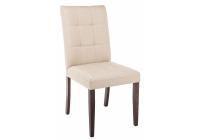 Стул деревянный Madina dark walnut / fabric cream фото Стул деревянный Madina dark walnut / fabric cream. Фото №1