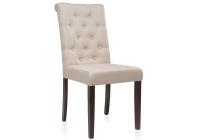 Стул деревянный Amelia dark walnut / fabric cream