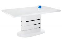 Стол стеклянный Plas 140 super white