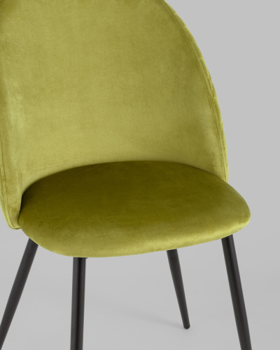 Стул Lilly велюр фисташковый. Фото №9