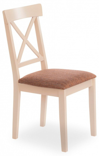 Стул Гольфи Джуниор/ Golfi Junior дерево гевея, 45*51*94, ivory white, ткань кор.-зол.(1505-9) (поставляется по 2 шт) фото Стул Гольфи Джуниор/ Golfi Junior дерево гевея, 45*51*94, ivory white, ткань кор.-зол.(1505-9) (поставляется по 2 шт). Фото №1