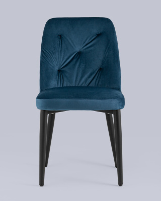 Стул Эмма велюр сине-зеленый фото Стул Эмма велюр сине-зеленый. Фото