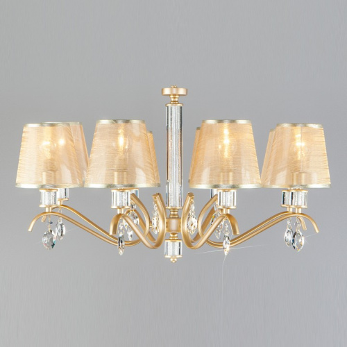 Подвесная люстра Eurosvet Alcamo 60103/8 перламутровое золото. Фото №1