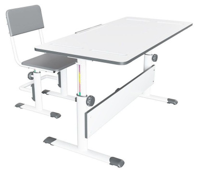 Стол учебный Polini Kids City D2, белый. Фото №3