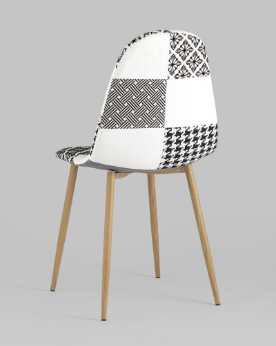 Стул Валенсия пэчворк черно-белый. Фото №7