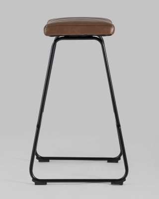 Стул барный Ковбой экокожа коричневый. Фото №4