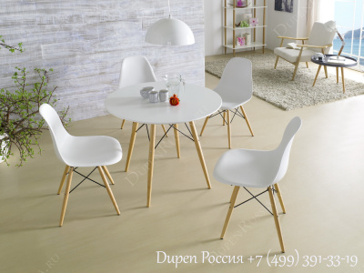 Круглый стол DUPEN RT-901 Белый фото Круглый стол DUPEN RT-901 Белый. Фото №4