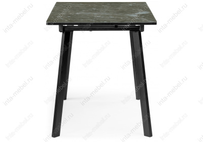 Стол деревянный Агни 110 королевский мрамор / черный матовый. Фото №5