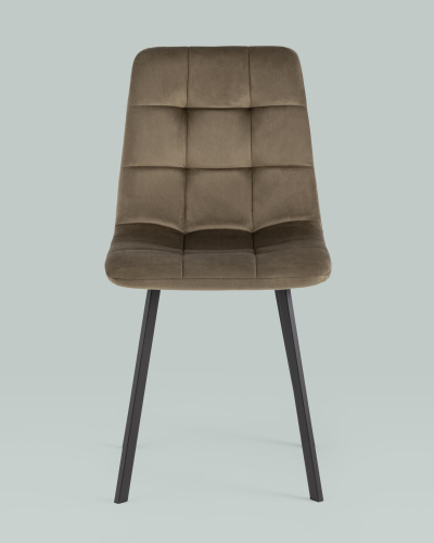 Стул Chilly велюр коричневый. Фото №5