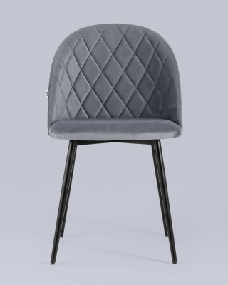 Стул Марсель велюр серый. Фото