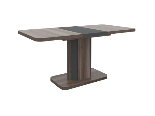 Стол раскладной А56 120/160x80 см вяз каменный/графит. Фото №1