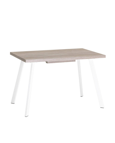 Стол Plain 116-158*74 дуб Ан/белый. Фото №1