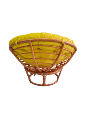 Кресло Папасан 23/01 с желтой подушкой. Фото №4