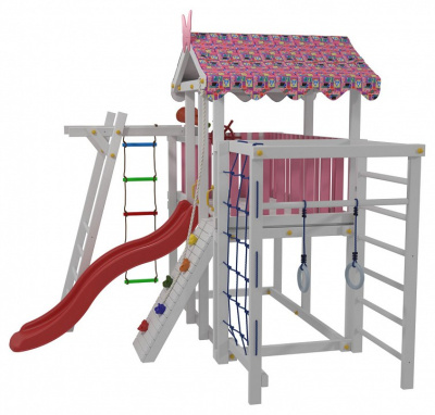 Комплекс игровой ДК2Р, розовый, серый. Фото №3
