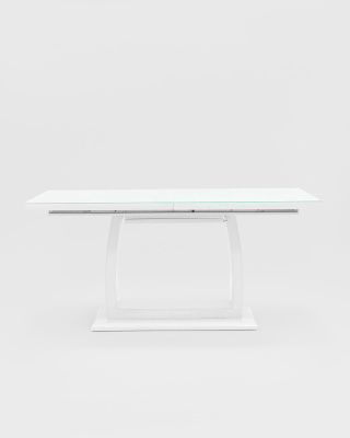 Стол обеденный Орлеан раскладной 160-215*90 глянцевый белый фото Стол обеденный Орлеан раскладной 160-215*90 глянцевый белый. Фото №4