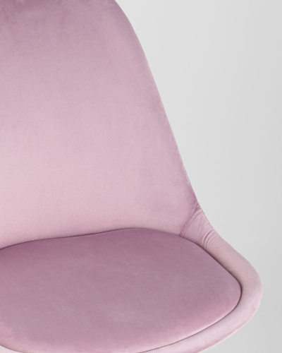 Стул FRANKFURT велюр розовый. Фото №9
