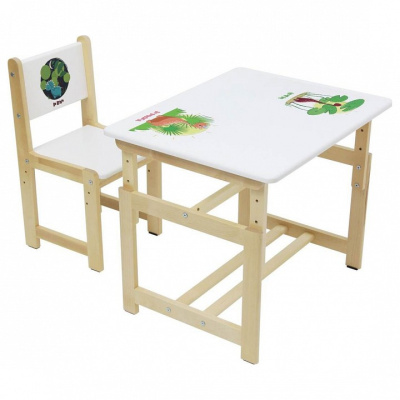 Набор учебный Polini kids Eco 400 SM, белый фото Набор учебный Polini kids Eco 400 SM, белый. Фото №4