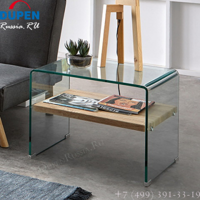 Тумба прикроватная DUPEN М-130 прозрачная. Фото