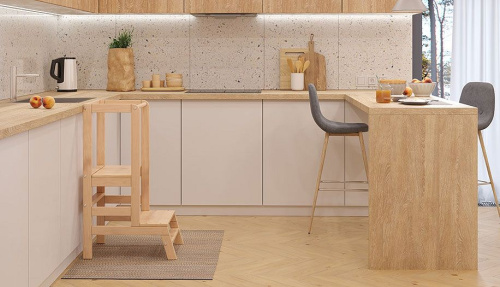 Подставка детская Polini Kids Step, коричневый. Фото №8