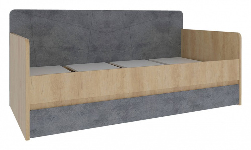 Киото СТЛ.339.09 Кровать Дуб небраска/Бетон тёмный. Фото №1