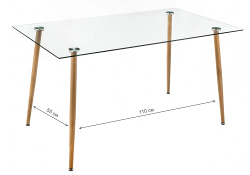 Стол стеклянный Rober wood. Фото №8