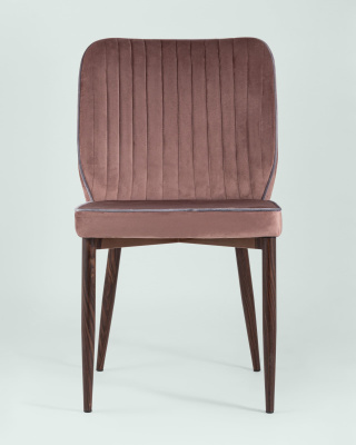 Стул Лоренс велюр пыльно-розовый. Фото