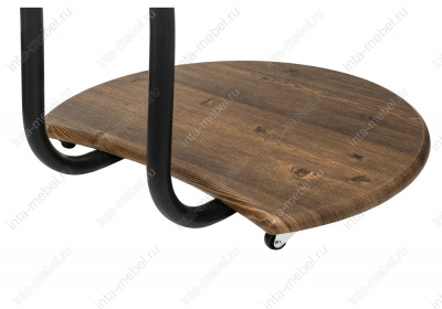 Журнальный стол Андромеда черный матовый / старое дерево. Фото №4