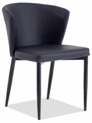 Стул AMY ( mod 09)  металл, PU, 57x52.5x75, черный (поставляется по 2 шт). Фото №1