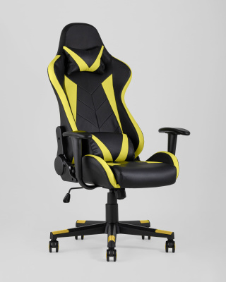 Кресло игровое TopChairs Gallardo желтое фото Кресло игровое TopChairs Gallardo желтое. Фото №3