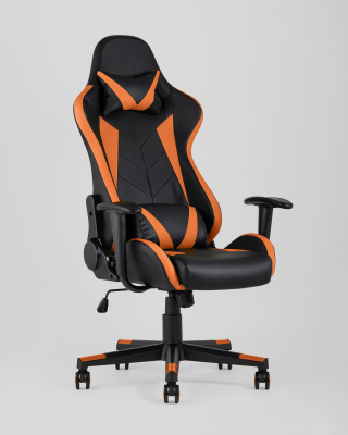 Кресло игровое TopChairs Gallardo оранжевое фото Кресло игровое TopChairs Gallardo оранжевое. Фото №3