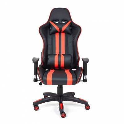 Кресло iCar, кож/зам, черный/красный (id: ). Фото №2