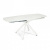 Стол RIDGE (mod. 8068) металл/стекло, 120-180/80/75см, белый мрамор/белый. Фото №2