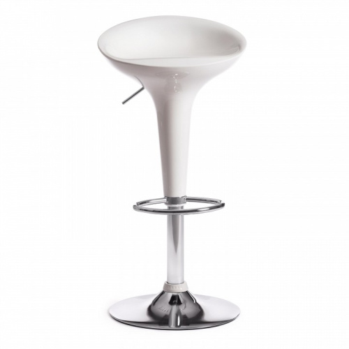 Стул барный NAIL (mod. KY801) металл/пластик, 42*44*67-88 см, белый/хром (поставляется по 2 шт). Фото №2
