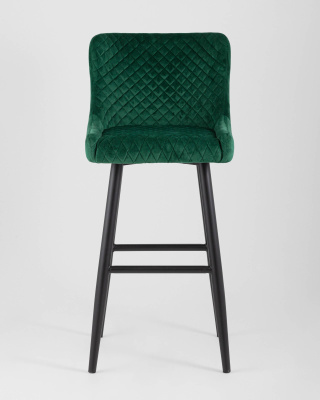 Стул барный Ститч велюр изумрудный. Фото