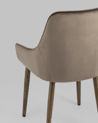 Стул Диана велюр коричневый. Фото №8