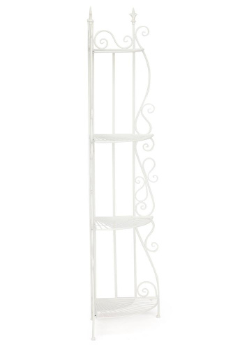 Кованая угловая этажерка Secret De Maison 001 (Белый). Фото №1